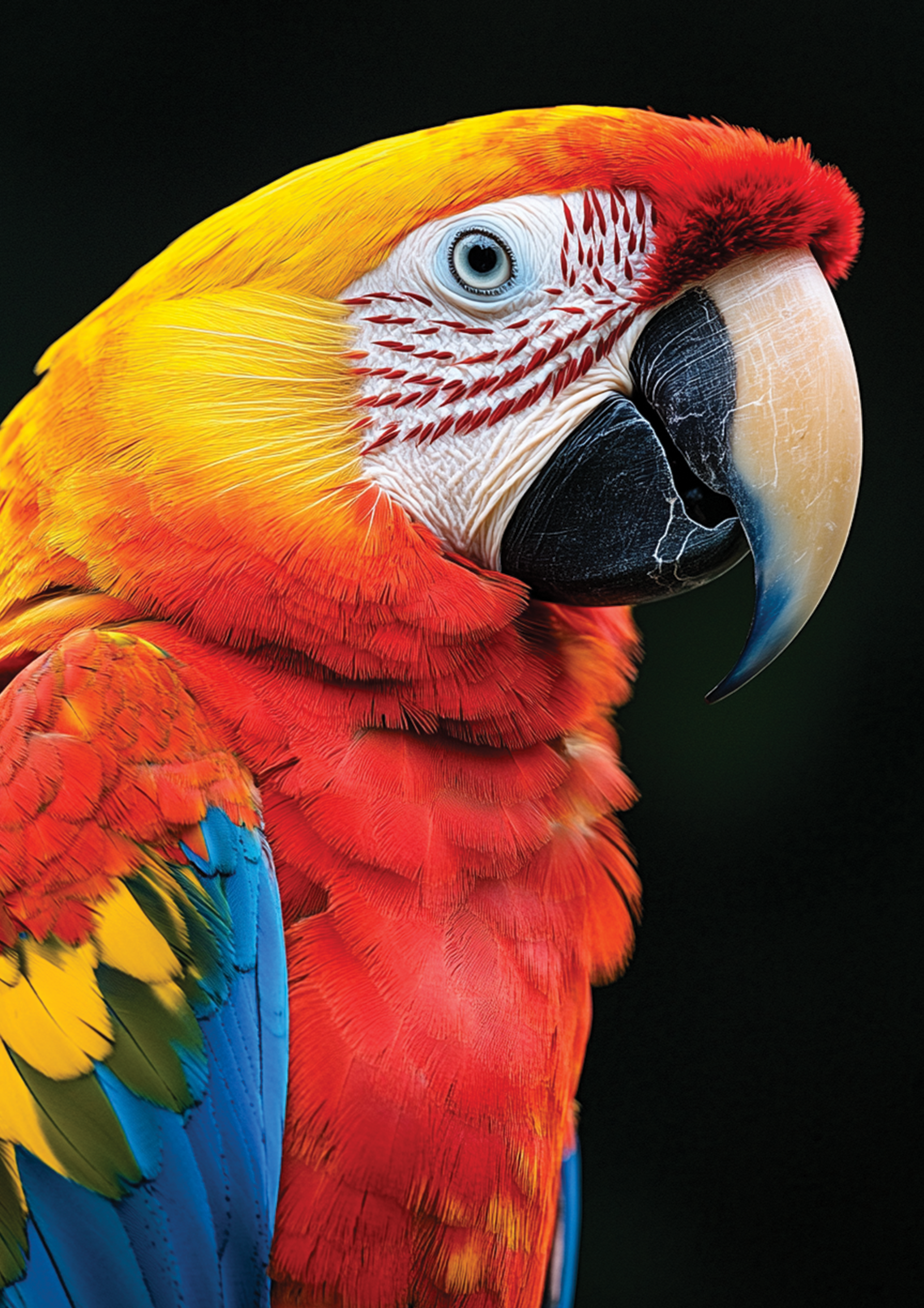 Macaw Parrot metal poster artwork